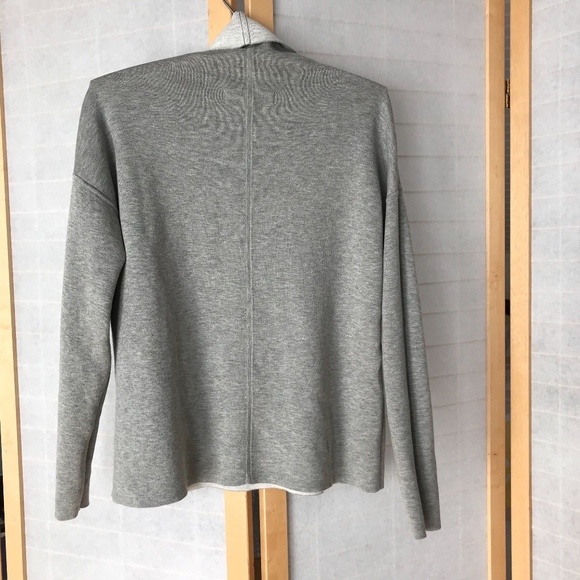 Sz S Everlane grey cotton funnel neck sweater - Picture 8 of 8